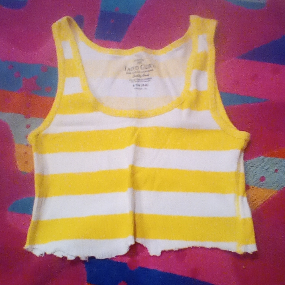 Kids striped tank belly shirt